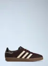 Adidas Originals Adidas By Wales Bonner Chocolate Calf Hair Adidas X Wales Bonner Gazzelle Sneakers In Multi