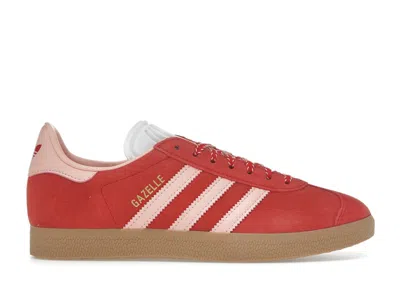 Pre-owned Adidas Originals Gazelle Scarlet (women's) Sneakers In Better Scarelet Red/glow Pink/gold Metallic In Multi
