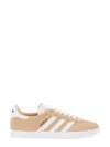 Adidas Originals Striped Flat Sole Round Toe Suede Sneakers In Multicolour
