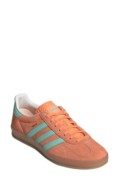Adidas Originals Gazelle Sneaker In Orange/ Clear Mint/ Gum4