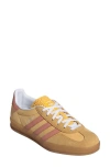 Adidas Originals Adidas Gazelle Indoor Sneaker In Spark/ Wonder Clay/ White