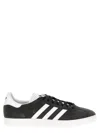Adidas Originals Black & White Gazelle Sneakers In Gray