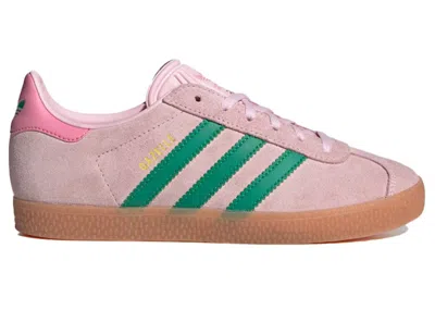 Pre-owned Adidas Originals Gazelle Sneakers In Clear Pink/court Green/bliss Pink In Multi