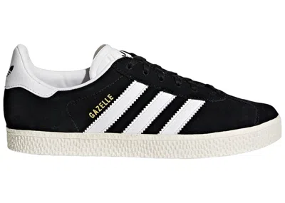 Pre-owned Adidas Originals Gazelle Sneakers In Core Black/cloud White/gold Metallic