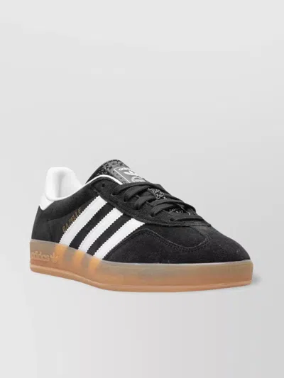 Adidas Originals Gazelle Sneakers With Rubber Sole And Contrasting Heel In Brown