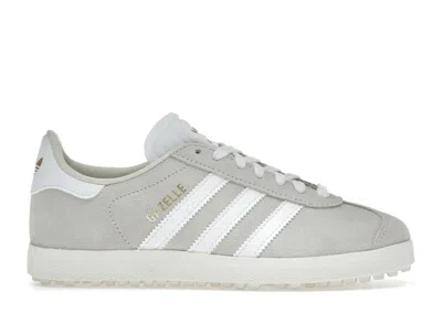 Pre-owned Adidas Originals Gazelle Spikeless Golf (women's) Sneakers In Alumina/cloud White/gold Metallic In Multi