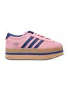Adidas Originals Gazelle Stack Platform 3-stripes Sneakers In Pink