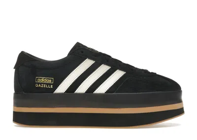 Pre-owned Adidas Originals Gazelle Stack Black (women's) Sneakers In Core Black/cream White/gum