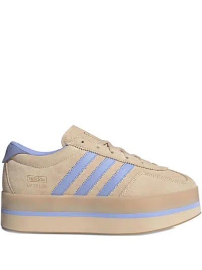 Adidas Originals Gazelle Stack Sneakers In Brown