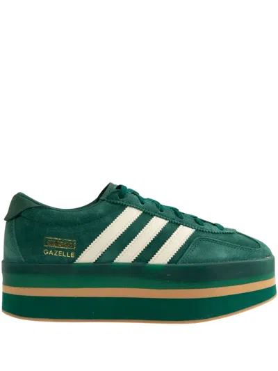 Adidas Originals Gazelle Stack Sneakers In Green