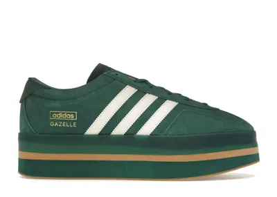 Pre-owned Adidas Originals Gazelle Stack (women's) Sneakers In Collegiate Green/ Gum/cream White In Multi
