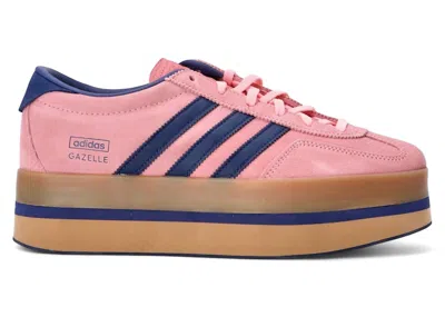 Pre-owned Adidas Originals Gazelle Stack (women's) Sneakers In Glow Pink/victory Blue/gum 3