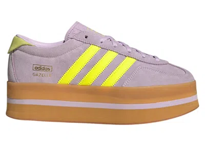 Pre-owned Adidas Originals Gazelle Stack (women's) Sneakers In Ice Lavender/solar Yellow/gum