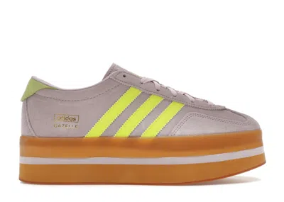 Pre-owned Adidas Originals Gazelle Stack (women's) Sneakers In Ice Lavender/solar Yellow/gum