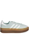Adidas Originals Gazelle Stripes Platform Sneakers In Blue