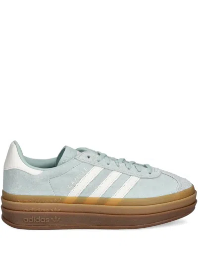 Adidas Originals Gazelle Stripes Platform Sneakers In Blue