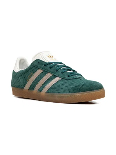 Adidas Originals Kids' Gazelle Stripes Sneakers In Green