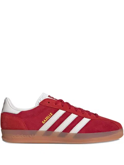 Adidas Originals Gazelle Suede Leather Sneakers In Burgundy