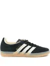 Adidas Originals Gazelle Suede Three-stripe Sneakers In Black