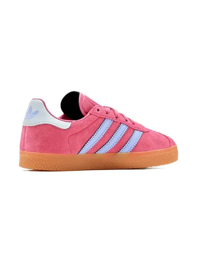 Adidas Originals Kids' Gazelle Suede Three-stripe Sneakers In Pink
