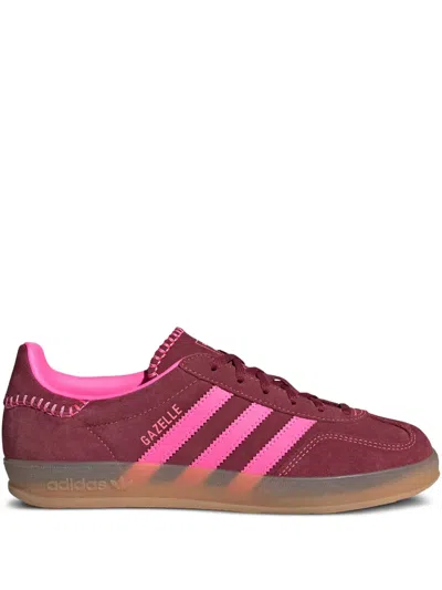 Adidas Originals Gazelle Suede Trainers In Burgundy