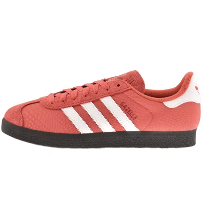 Adidas Originals Gazelle Trainers Red In Animal Print
