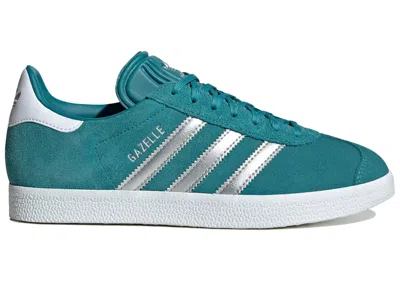 Pre-owned Adidas Originals Gazelle (women's) Sneakers In Arctic Fusion/silver Metallic/cloud White