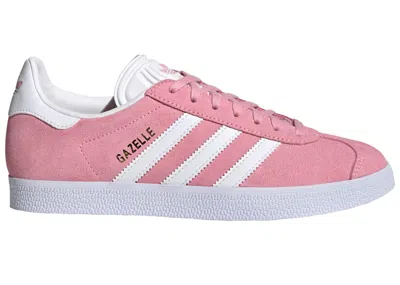 Pre-owned Adidas Originals Gazelle (women's) Sneakers In Cloud White/pink Glow/gold Metallic In Multi