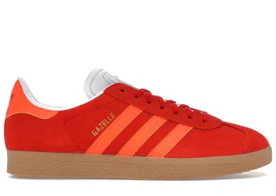 Pre-owned Adidas Originals Gazelle (women's) Sneakers In Red/solar Orange/off White