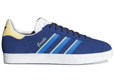 Pre-owned Adidas Originals Gazelle (women's) Sneakers In Royal Blue/bright Blue/almost Yellow