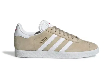 Pre-owned Adidas Originals Gazelle (women's) Sneakers In Savanna/cloud White/glory Red In Multi