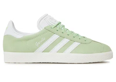 Pre-owned Adidas Originals Gazelle (women's) Sneakers In Semi Green Spark/cloud White