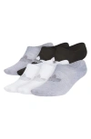 Adidas Originals Gender Inclusive Assorted 6-pack Superlite No-show Socks In Black/ White/ Grey