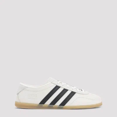 Adidas Originals Genuine Leather Low Profile Sneakers For Women In White