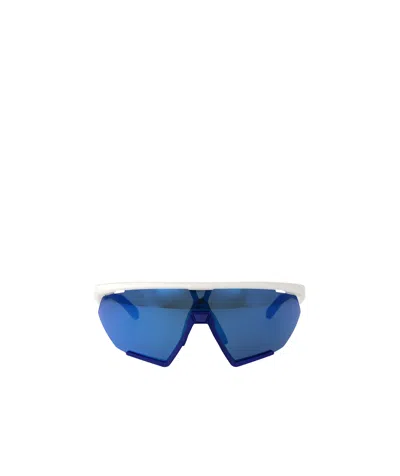 Adidas Originals Geometric-frame Sunglasses In Blue