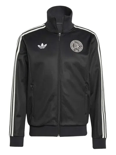 Adidas Originals Germany Anniversary Three-stripe Sweatshirt In Black