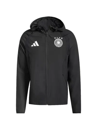 Adidas Originals Germany Tiro Zip-up Windbreaker In Black