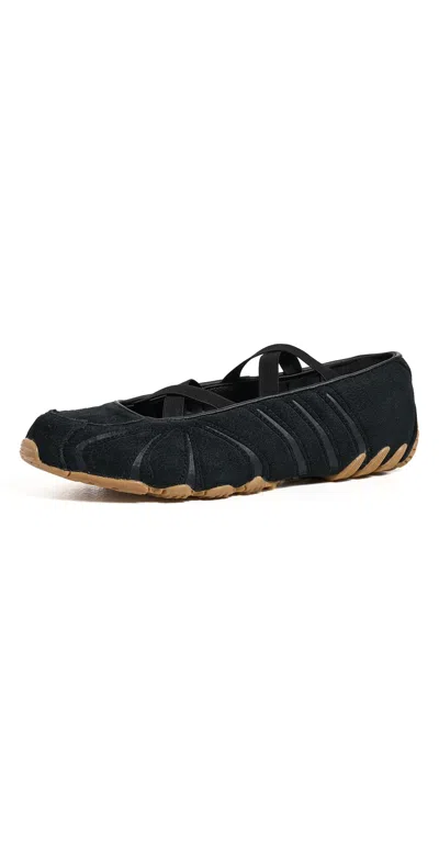 Adidas Originals Elasticated Crossover-strap Sneakerinas In Black
