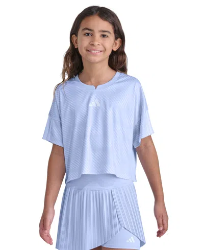 Adidas Originals Big Kid Girls Crew Neck Short Sleeve Jersey In Blue