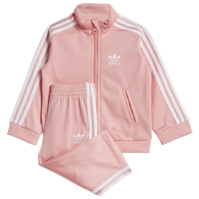 Adidas Originals Kids' Girls Adidas Adidas Firebird Track Suit In Semi Pink/white
