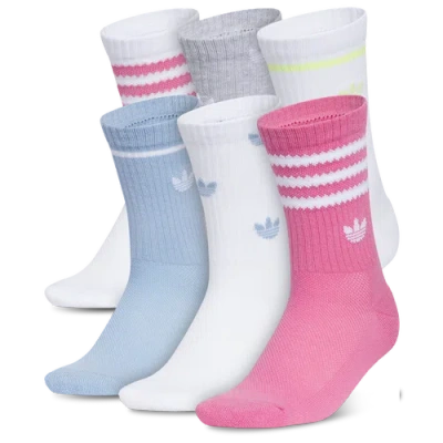 Adidas Originals Kids' Girls Adidas  Remix 4.0 Crew Sock 6 Pack In Multi