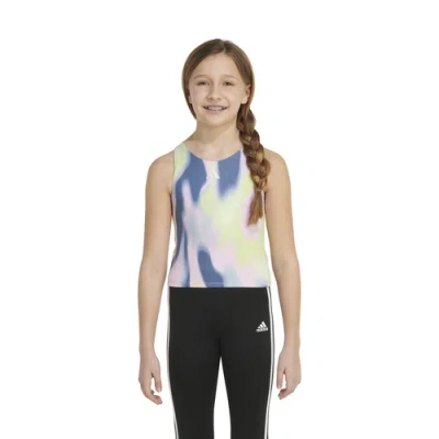 Adidas Originals Girls Adidas Adidas Printed Tank Bra In Multi/blue