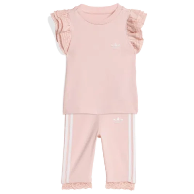 Adidas Originals Kids' Girls Adidas Adidas Tights & T-shirt Set In Pink