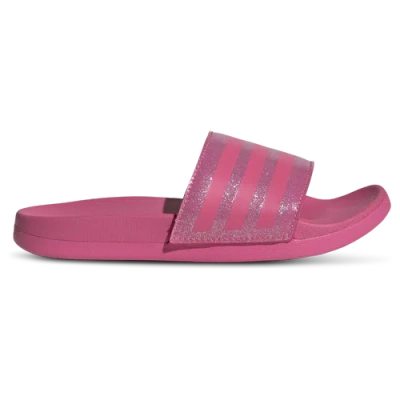 Adidas Originals Kids' Girls Adidas Adilette Comfort Slides In Pulse Magenta/bliss Pink/pulse Magenta
