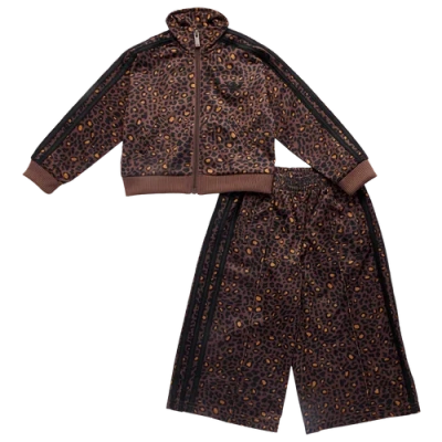 Adidas Originals Kids' Girls  Adicolor Firebird Tracksuit In Brown/black