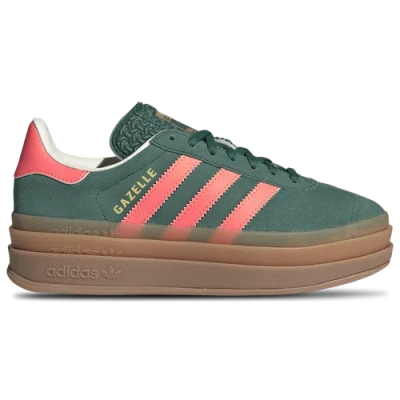 Adidas Originals Girls   Gazelle Bold In Signal Coral/collegiate Green/gum