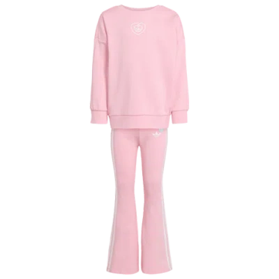 Adidas Originals Kids' Girls  Alice Fleece Flare Set In Pink