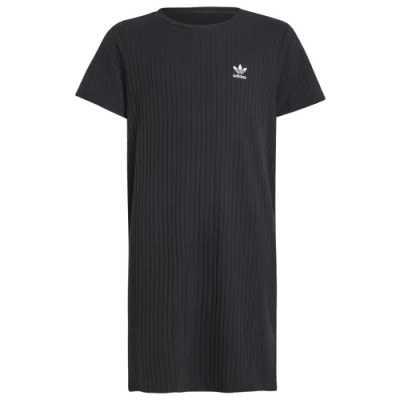 Adidas Originals Kids' Girls  Rib Knit Dress In Black