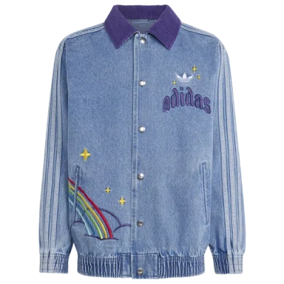 Adidas Originals Kids' Girls Originals X Care Bears Loose College Jacket In Blue