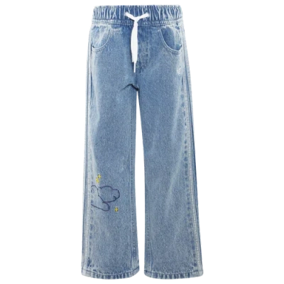 Adidas Originals Kids' Girls Originals X Care Bears Loose Denim Jeans In Blue